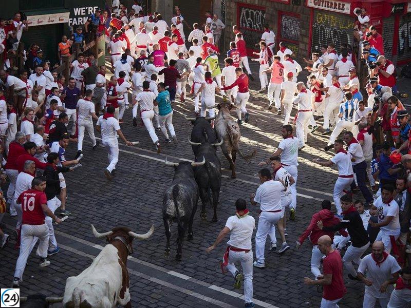 Los Sanfermines culminan con un encierro eficiente protagonizado por los Miura.