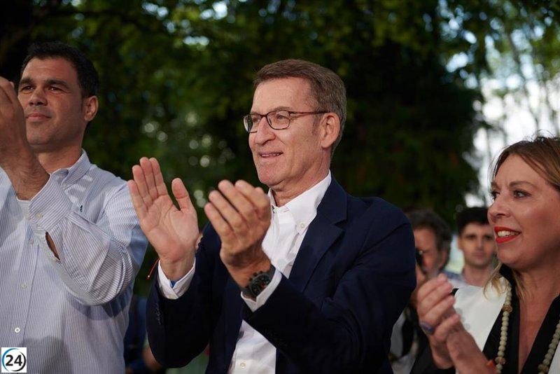 Feijóo: Gobernaré por un Gobierno de España que respete a Navarra.