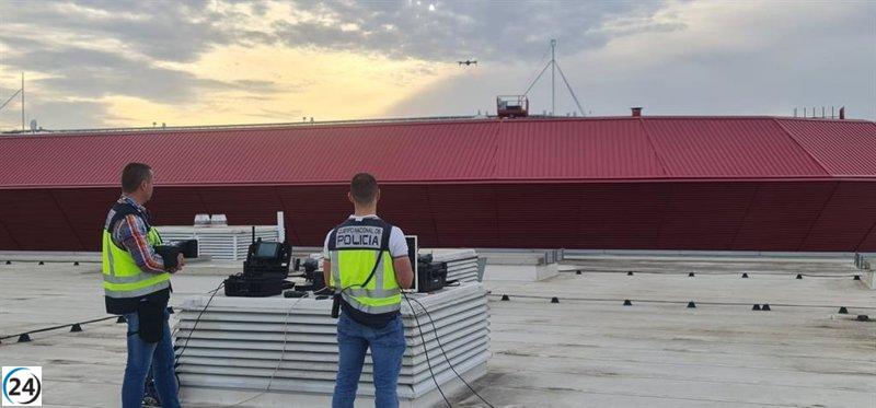 La Policía Nacional descubre dron ilegal en El Sadar durante partido del sábado.