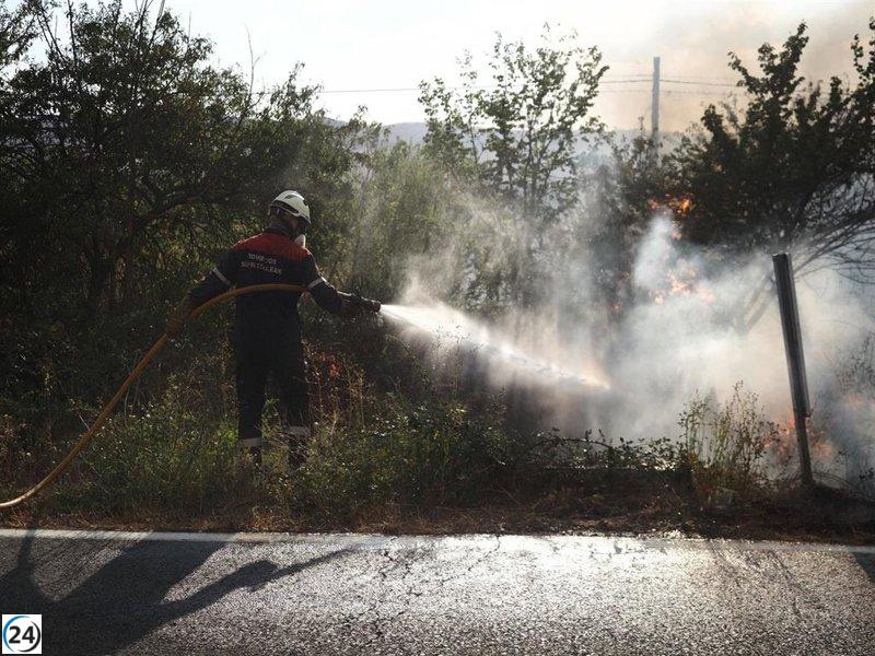 Artajona: incendio forestal totalmente extinguido por los valientes bomberos