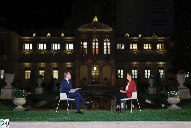 Chivite asegura que se avanzará en el tren de altas prestaciones en Navarra durante esta legislatura