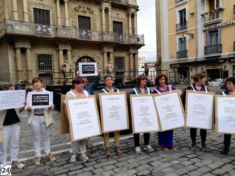 Manifestación en Pamplona demanda la abolición de la prostitución