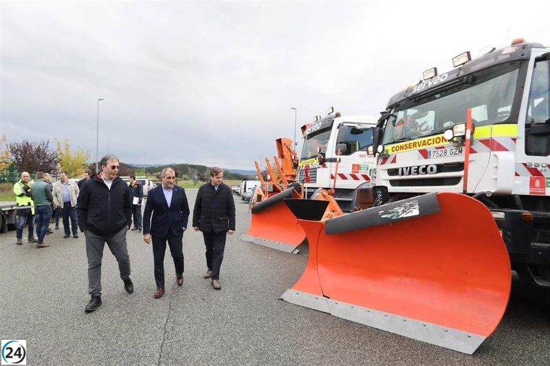 El Plan de Vialidad Invernal garantiza seguridad en las carreteras con 89 quitanieves, 258 trabajadores y 15.952 toneladas de sal.