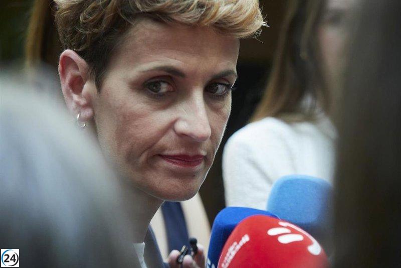 Chivite cuestiona el accionar de la derecha al incitar protestas y generar malestar en la sociedad.