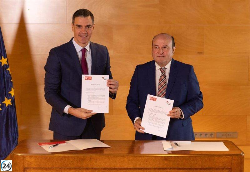 PSOE y PNV acuerdan transferir a Navarra competencias de I+D+i y becas en seis meses