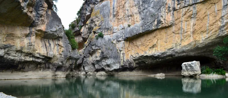 El paisaje rocoso de la Foz de Lumbier